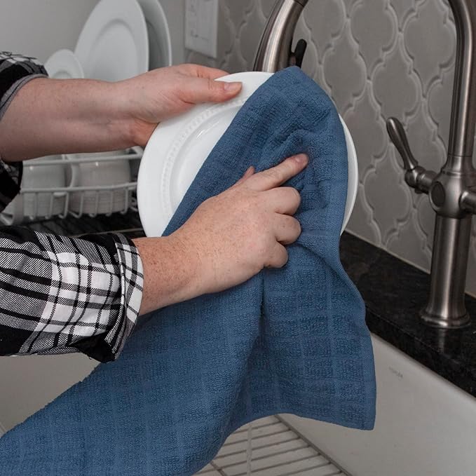 Ritz Premium Kitchen Towel and Dish Cloth Value Set: Highly Absorbent, Super