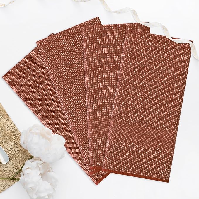 Homaxy Premium Kitchen Towels, Large Cotton Kitchen Hand Towels, Flat and Terry