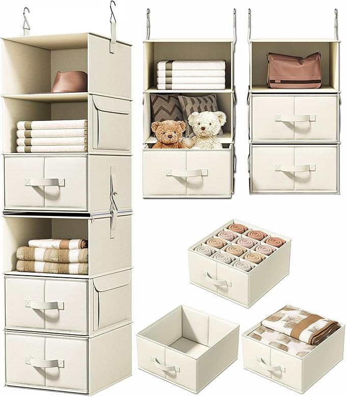 Vailando 6-Shelf Hanging Closet Organizer