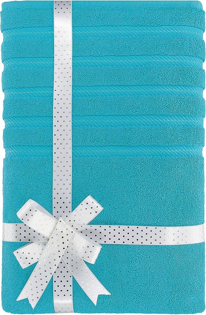 American Soft Linen 35x70 Jumbo Large Bath Towel, 600 GSM 100% Cotton Turkish