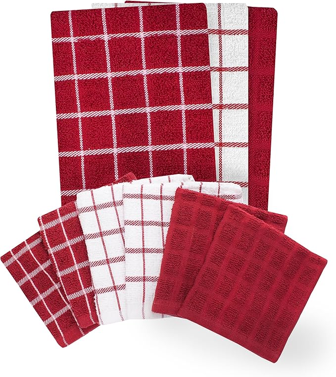 Ritz Premium 3-Pack Kitchen Towel & 6-Pack Dish Cloth Set