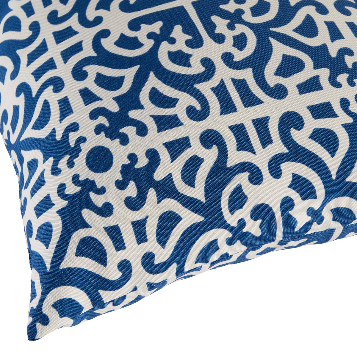 Greendale Home Fashions 2-Pack Outdoor 19x12 inch Rectangle Decorative Throw Pillow, Azure