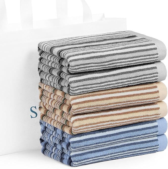 SALAS Kitchen Dish Towels for Drying Dishes, Large Cotton Kitchen Towels