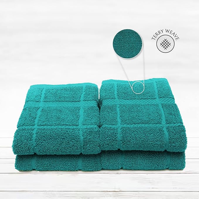 100% Cotton Terry Dish Cloth & Dish Towel)