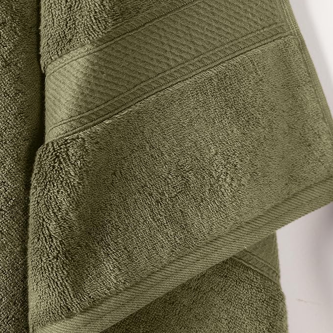 SUPERIOR Egyptian Cotton Pile Bath Towel Set of 2, Ultra Soft Luxury Towels