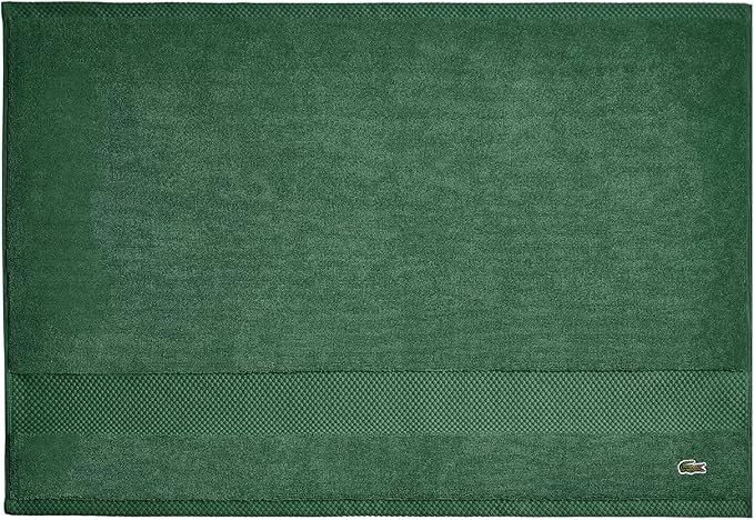 Lacoste Heritage 100% Supima Cotton Tub Mat, Croc Green, Premium Super Soft