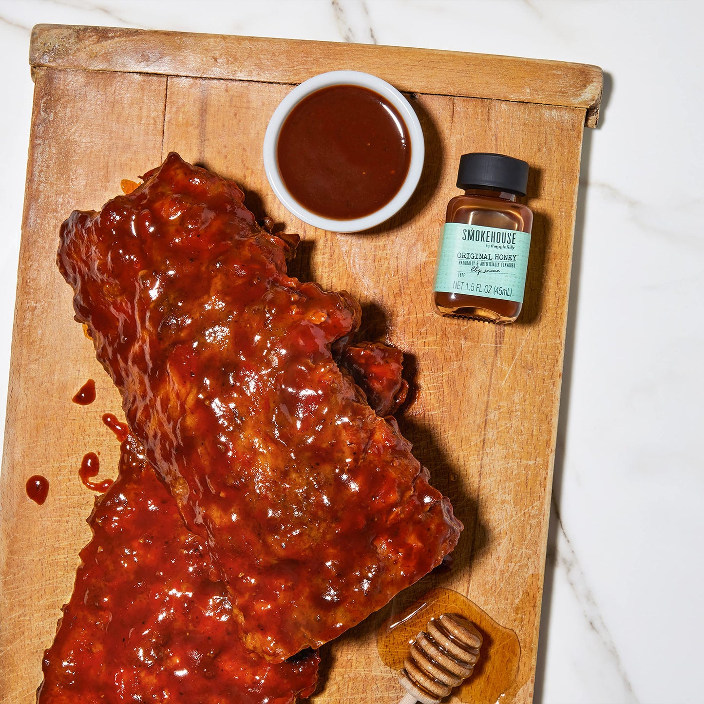 Smokehouse by Thoughtfully, Gourmet BBQ Sauce Sampler Variety Pack in Glass Bottles, Vegan and Vegetarian, Flavors Range from Full-Bodied Pitmaster Classics to Foodie-Inspired Creations, Pack of 14