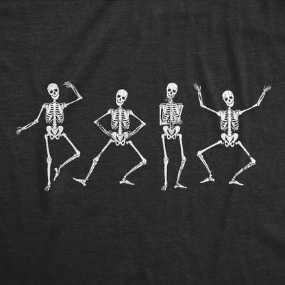 Mens Dancing Skeletons T Shirt Funny Halloween Party Spooky Boogie Tee for Guys Funny T Shirts Halloween Apparel for Men Novelty Tees for Guys Black - L