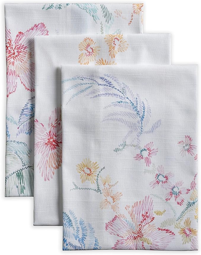 Maison d' Hermine Kitchen Towels Set of 3 100% Cotton 27.50" x 20" Reusable