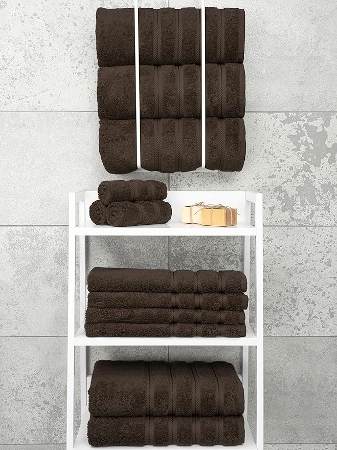 American Soft Linen Luxury 4 Piece Bath Towels, 600 GSM 100% Cotton Turkish