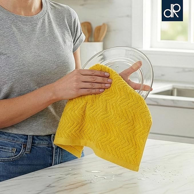 DecorRack 100% Cotton Kitchen Towels