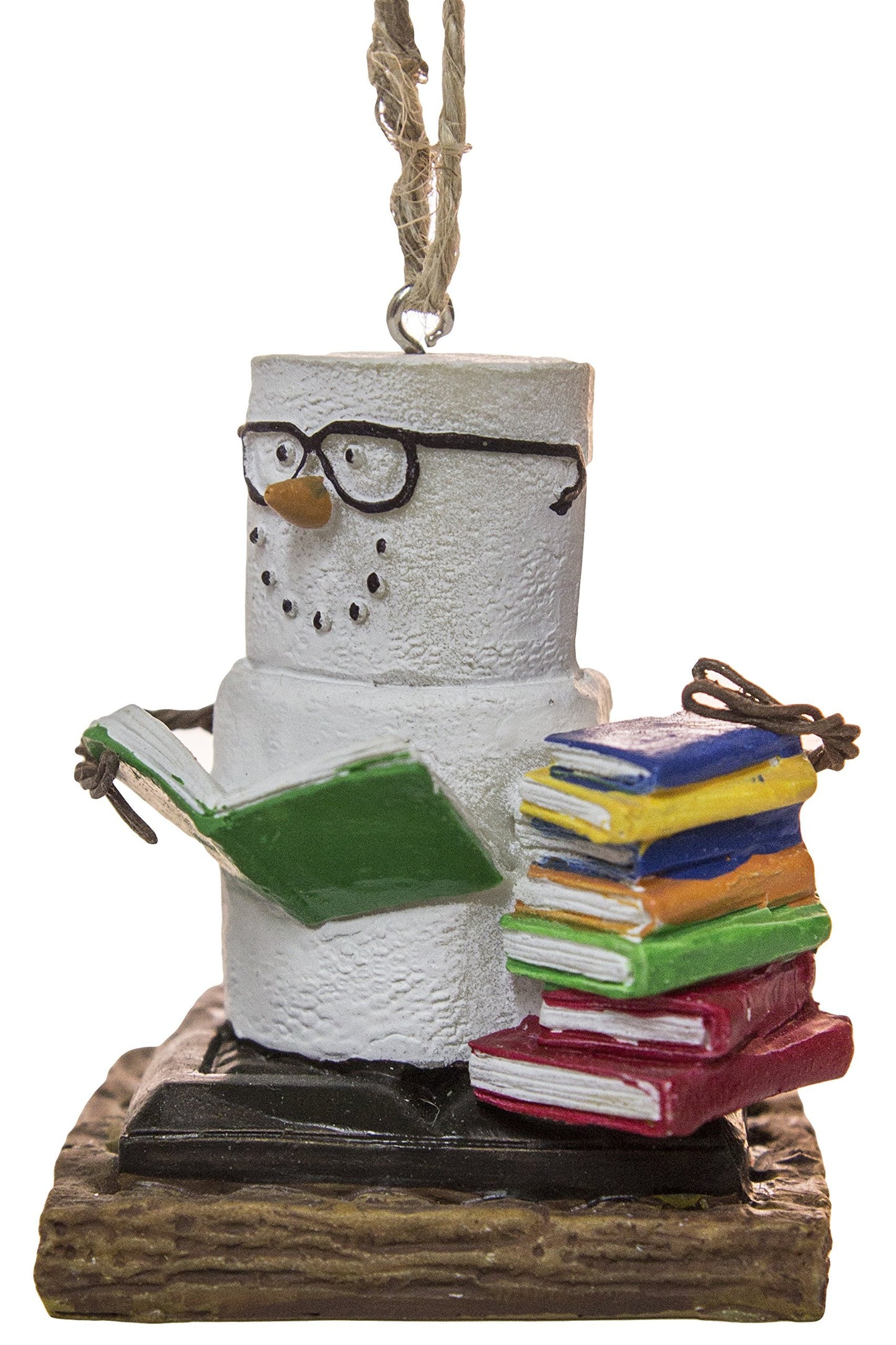 Midwest-CBK S'Mores Book Lovers Book Nerd Christmas/Everyday Ornament Decoration,Resin