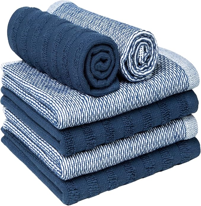 Bumble Premium Dish Cloths 13"x13" | 100% Natural Ring Spun Cotton | 400 GSM |