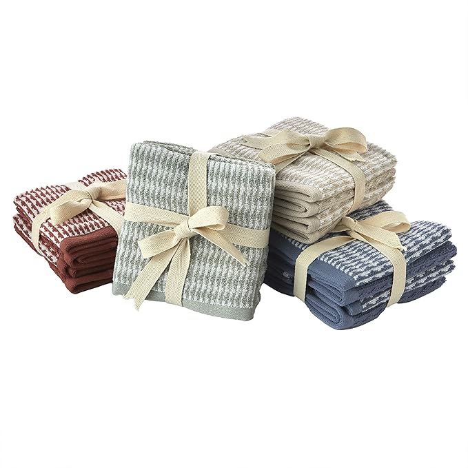 SKL Home Longborough 100% Turkish Cotton Premium 4-Piece Washcloth Set