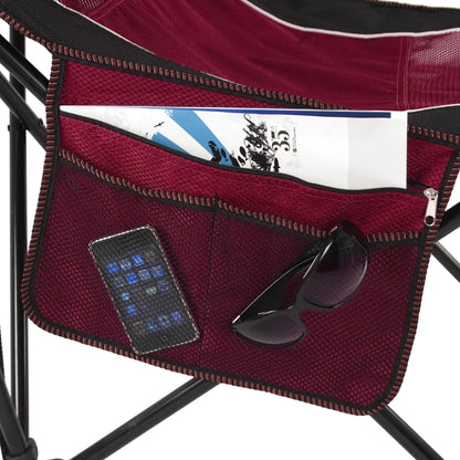 Kijaro Sling Folding Camping Chair - Enjoy the Outdoors in this Outdoor Chair with a Built-In Cup Holders and Side Organizer - Includes a Detachable Pillow – Red Rock Canyon