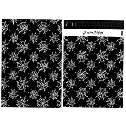 Inspired Mailers - Halloween Poly Mailers 10x13 Variety Pack of 40-10 each: Candy Corn, Ghosts, Orange Ghosts, Spiderwebs - Shipping Envelopes (10x13, 40 Pack)