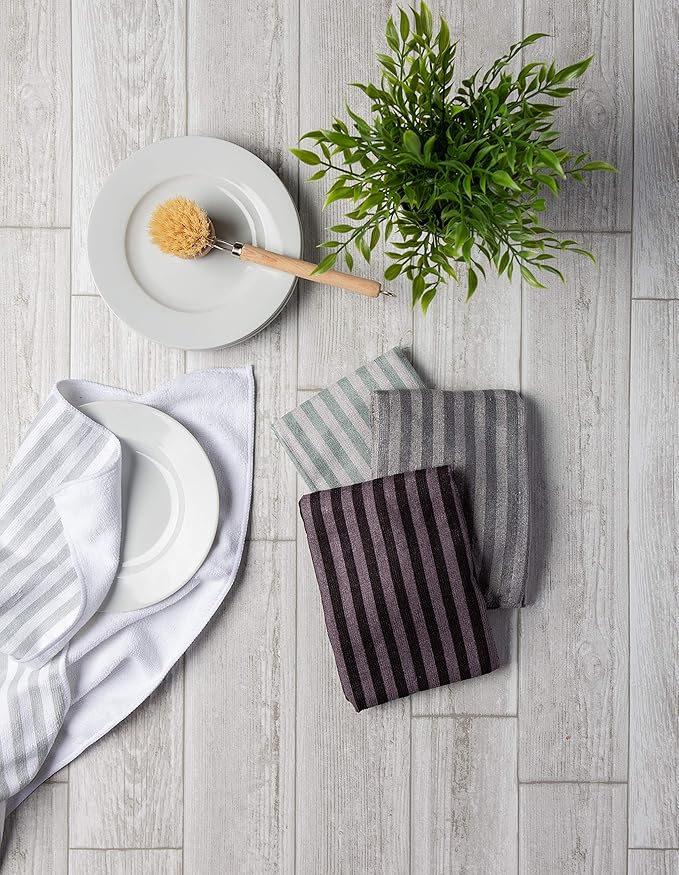 DII Cleaning Collection Multi-Purpose Microfiber, Dishtowel Set