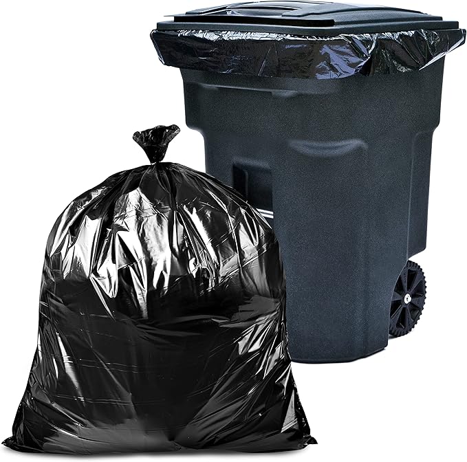Tasker 95-96 Gallon Trash Bags Heavy Duty 95-100 Gallon Trash Bags│Black Heavy