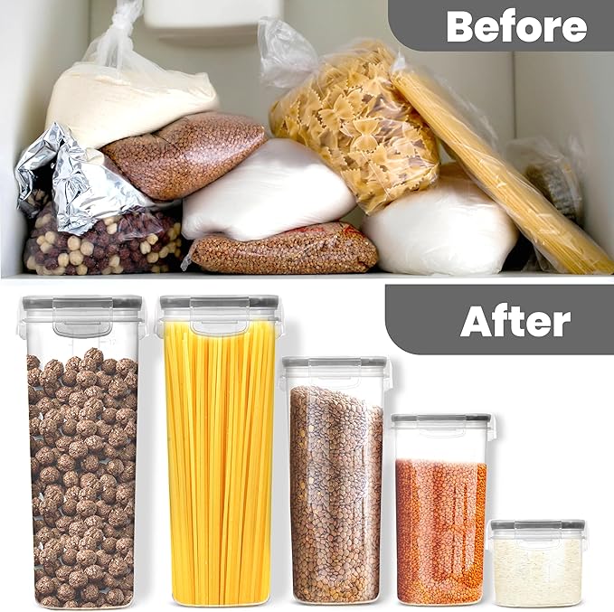 KICHLY Airtight Food Storage Containers Set