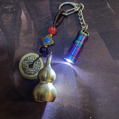 Nitefox e1 Smallest Keychain Flashlight Tiny Micro Mini Key Ring Light Bright Long Lifetime Waterproof for Everyday EDC Emergency Dog Walking Sleeping Reading Nice Gift (Colorful Stainless Steel)