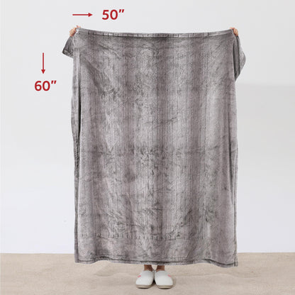 Sunbeam Electric Throw Royal Faux Fur Heated Blanket, 4 Heat Settings, 4-Hour Auto Shut-Off, Fast Heating, Rich and Ultra Silky, White/Grey Color, 50" x 60"
