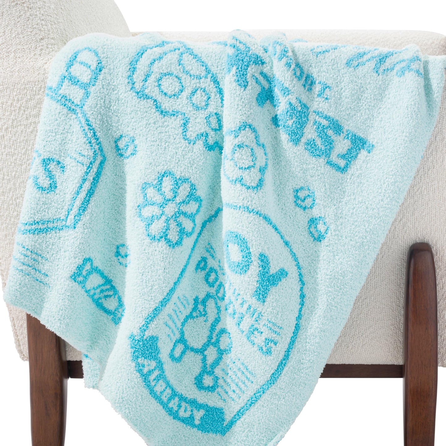 Jay Franco Gilmore Girls Feather Knit Fluffy Throw Blanket - Stars Hallow Fuzzy Blanket Measures 50 x 60 inch - Super Soft Lightweight Bedding