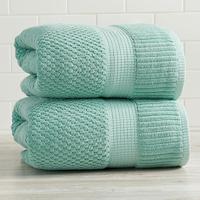 NY Loft 100% Cotton Towel Set| Super Soft & Absorbent Quick-Dry |Textured and