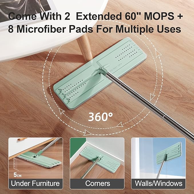 JOYMOOP Mop and Bucket with Wringer Set