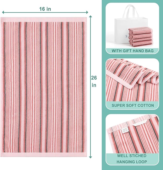 SALAS Kitchen Dish Towels for Drying Dishes, Large Cotton Kitchen Towels