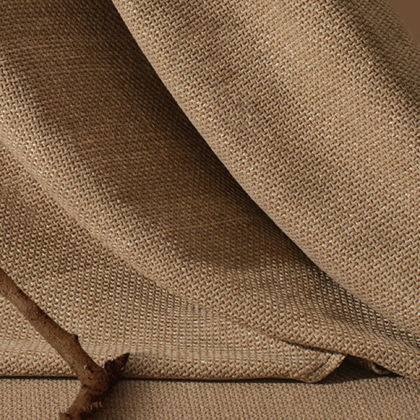 YASSINHE Bedside Table Mat Nightstand Dust Cover Waterproof Cotton and Linen- Brown