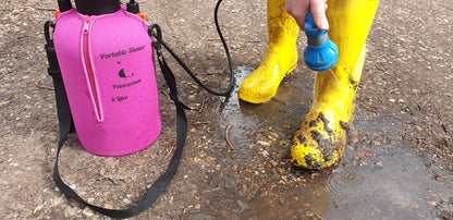 Petacarium Insulated Portable Shower (8 Litre, Aqua) for Dogs, Camping, Paddleboarding, Muddy Walks