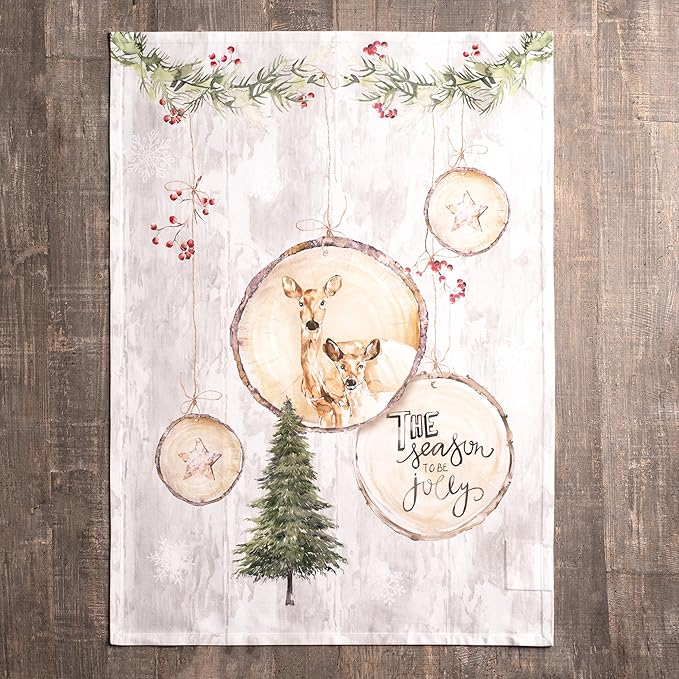 Maison d' Hermine Kitchen Towels Set of 3 100% Cotton 20" x 27.5" Reusable