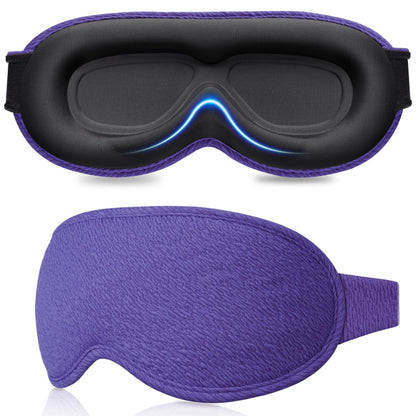 Gritin 100% Blackout Sleep Eye Mask for Women Men, Zero Pressure Sleeping Mask - Ergonomic Design 3D Cutout Eye Movement and Eyelash Friendly Night Blindfold, Ultra Soft Comfortable for Sleeping