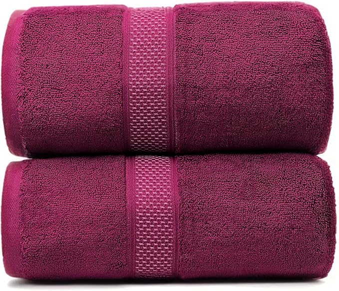 Fluffy Cotton Bath Towels Set650GSM, 2-Piece Set, Thickened and Enlarged