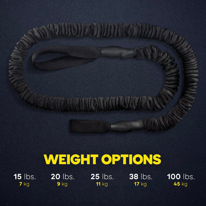 TRX Training Rip Training Resistance-Cord Attachment, Resistance-Training Exercise Equipment for Home Workouts, Bungee Fitness Cord, (Heavy), (25 lbs)