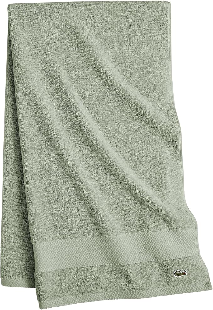 Lacoste Heritage 100% Supima Cotton Bath Sheet, Premium Super Soft Bath Towel