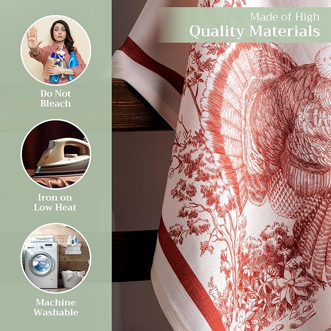Maison d' Hermine Kitchen Towels Set of 3 100% Cotton 20" x 27.5" Reusable