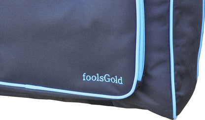 foolsGold Pro Thick Padded Sewing Machine Bag Carry Case - Black/Blue