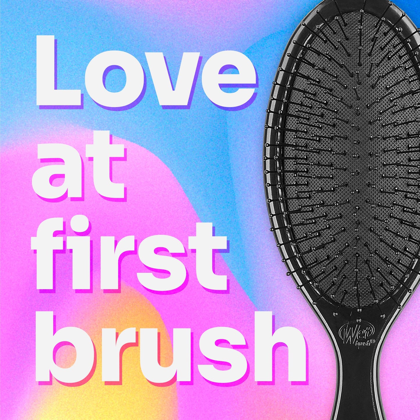 Wet Brush Original Detangler Brush Ghostly Style Kit, Ultra-Soft IntelliFlex Bristles, Detangling Brush Glides Through Tangles For All Hair Types (Wet Dry & Damaged), 1 Hairbrush & 1 Claw Clip
