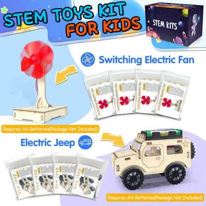 kortes 24Pack STEM Kits for Kids Classroom, Science Building Project Craft for Ages 8 9 10 11 12, 3D Wooden Model Kit, STEM Toys for Boys Girls Birthday Gifts Party Favors School Exchange Gifts