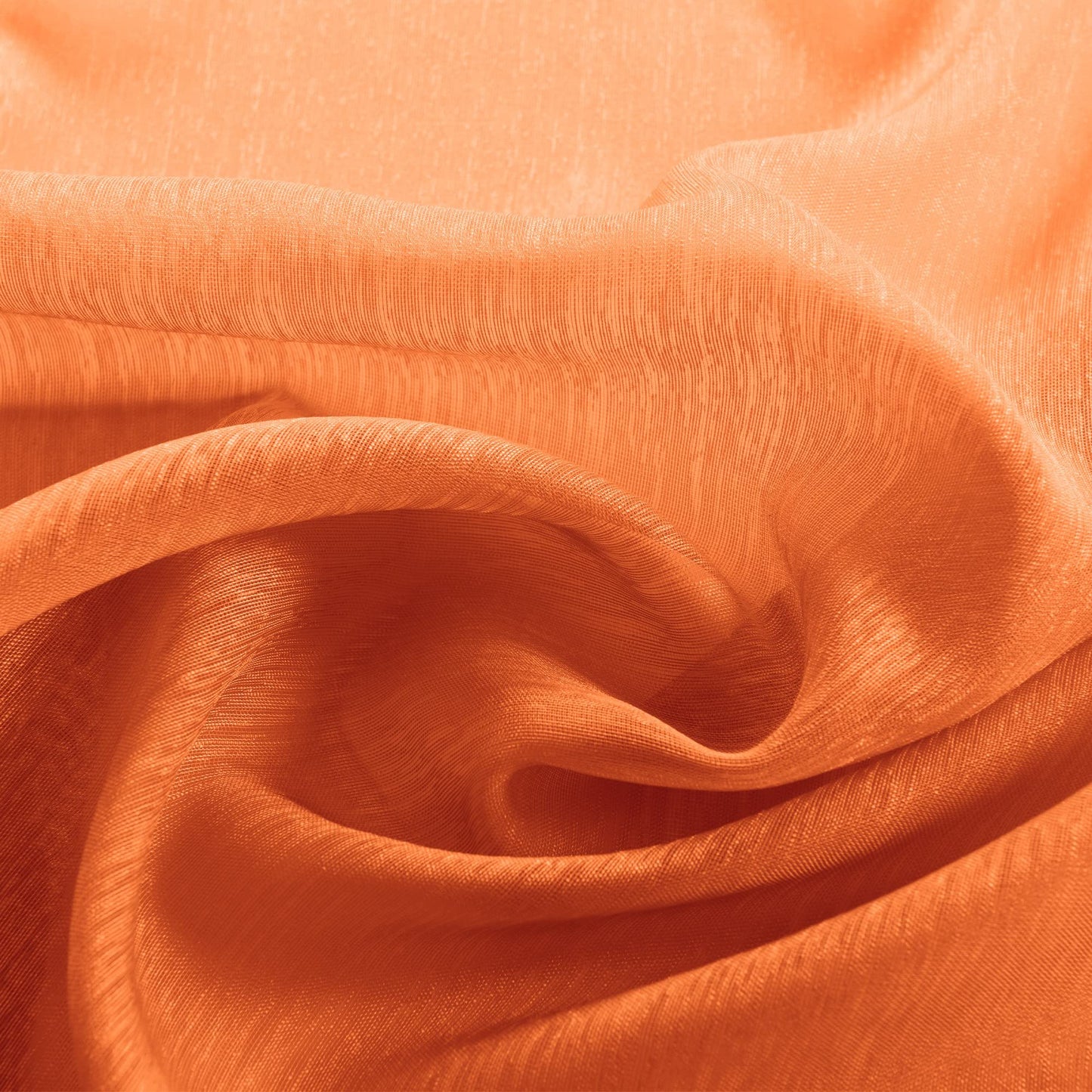 Halloween Curtains for Living Room,Bright Pumpkin Orange Color Sheer Fall Curtains for Bedroom Dining Room 84 Inches Long 2 Panels Set