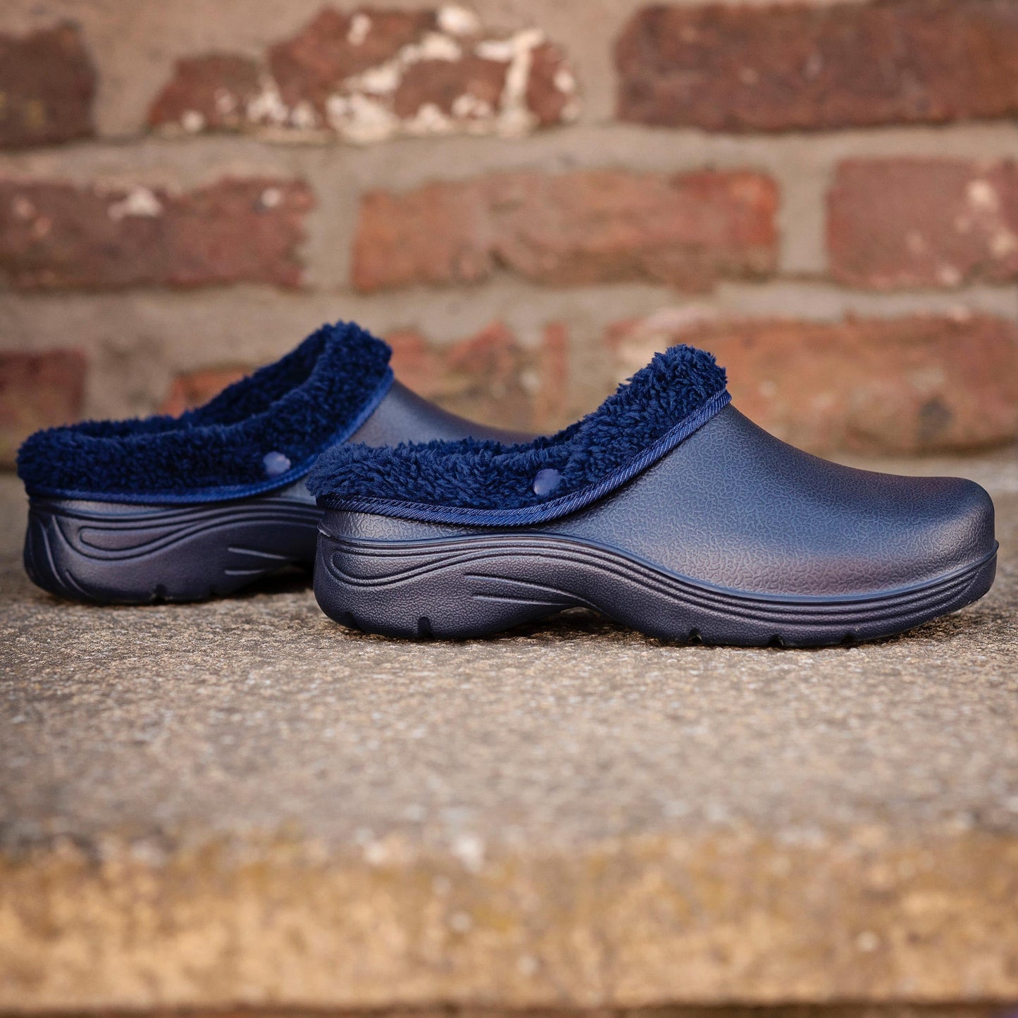 Lakeland Active Lorton Men's Fleece Lined Garden Clogs - Oxford Blue - 9 UK
