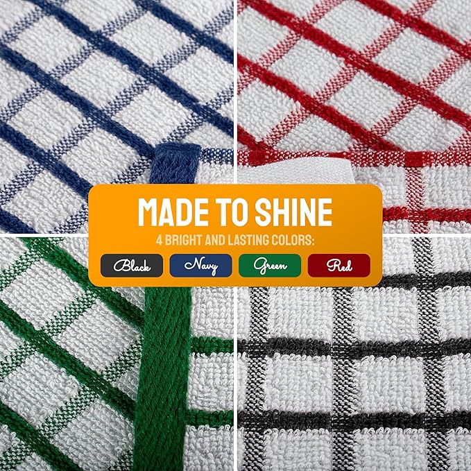 Premium Dish Towels for Kitchen, 8 Pack, 16x26