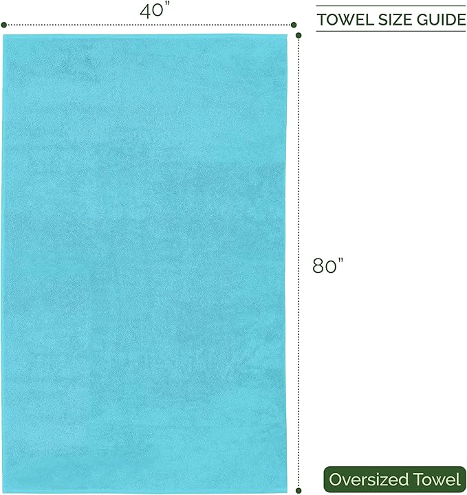 Elegant Comfort Three Line Popcorn Extra Large Luxury Bath Towel