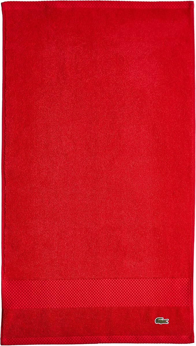 Lacoste Heritage 100% Supima Cotton Hand Towel, Formula One, Premium Super Soft