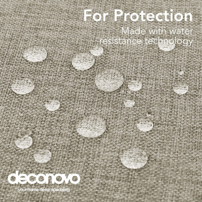 Deconovo Rectangle Tablecloth Faux Linen Water Resistant Table Cloth for Dinning 52x70in(132x178cm) Linen
