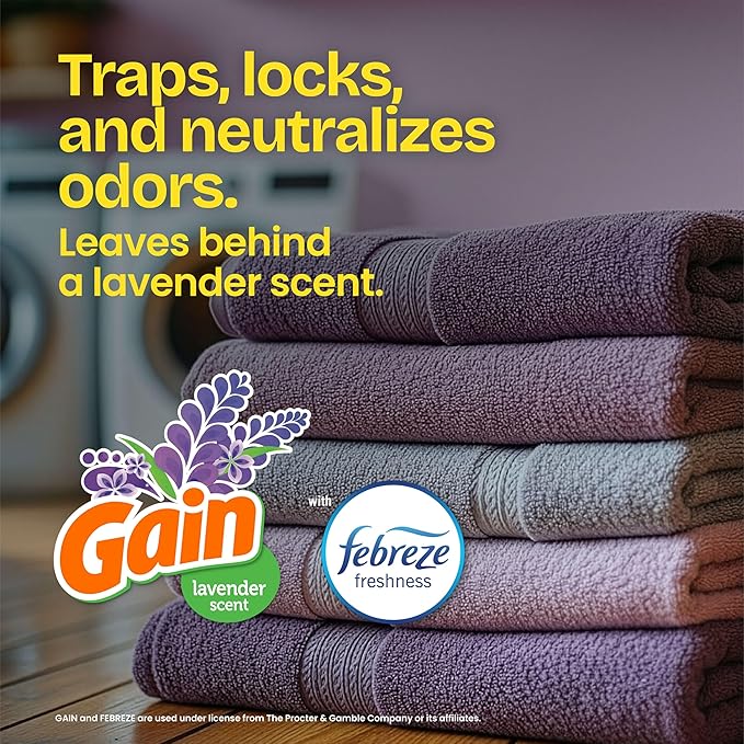 Glad ForceFlex Tall Kitchen Drawstring Trash Bags, 13 Gal, Gain Lavender