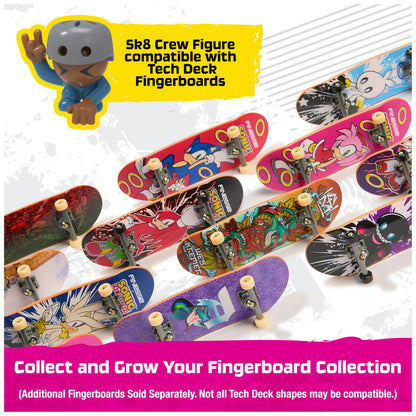 Tech Deck Sk8 Crew 2-in-1 Transforming Ultra Sk8 Bus & Storage with Fingerboard & Figure, Collectible Mini Skateboards, Kids’ Toys for Ages 5 and up