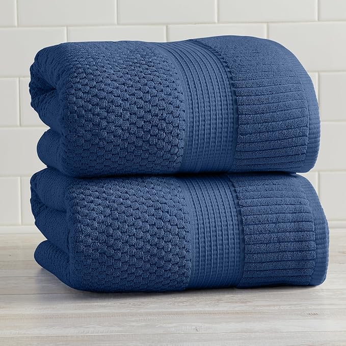NY Loft 100% Cotton 2 Pack Bath Sheet Towel Set | Super Soft & Absorbent