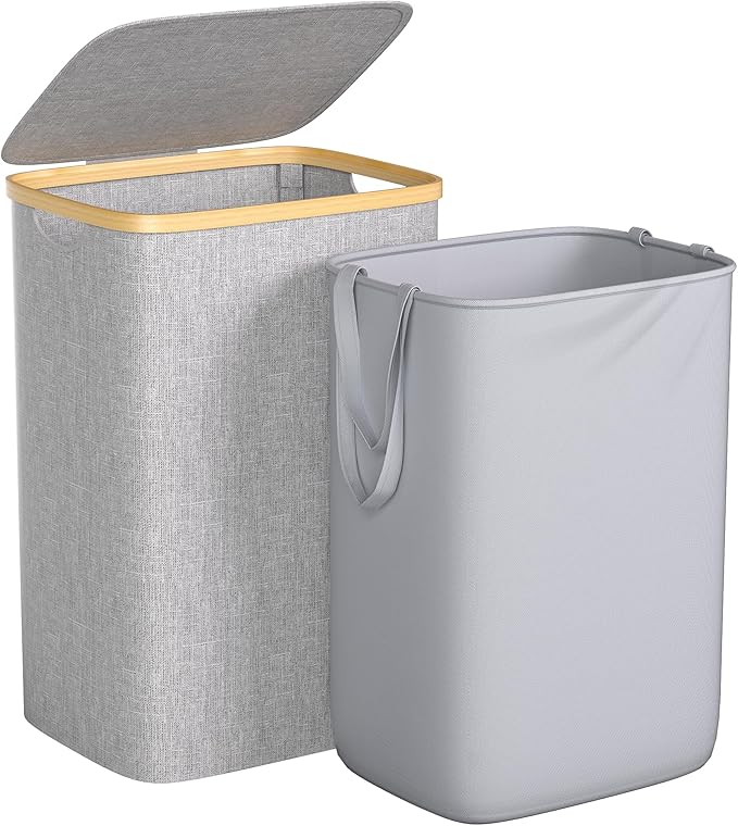 Large Laundry Hamper, 75L Waterproof Laundry Basket
